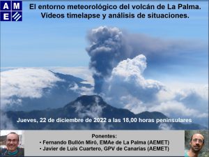 Lee más sobre el artículo Aula Francisco Morán: El entorno meteorológico del volcán de la Palma (Fernando Bullón y Javier de Luis)