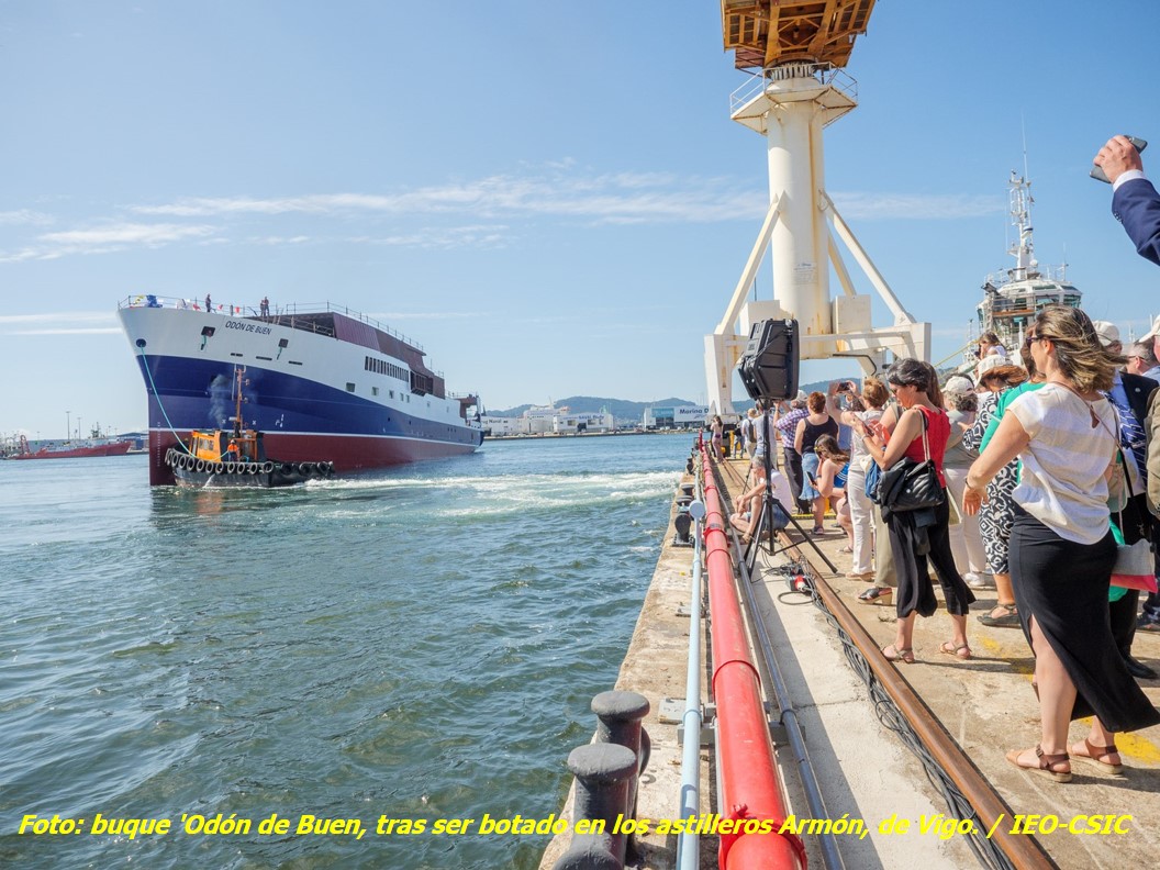 Lee más sobre el artículo Botado en Vigo el ‘Odón de Buen’, el buque oceanográfico más avanzado de la flota española